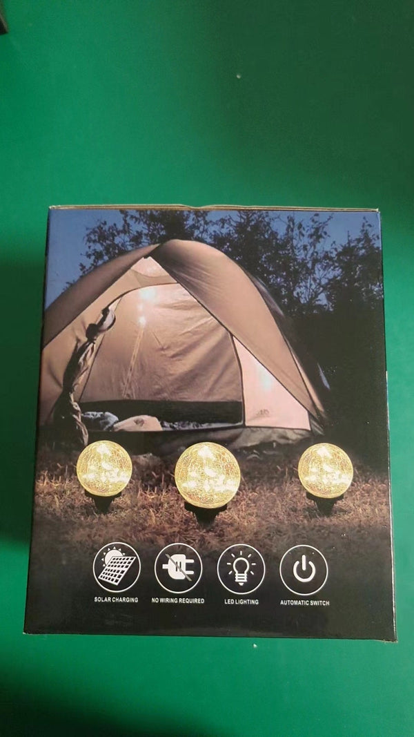 🌞 Solar Cracked Garden Lamp Outdoor Waterproof Landscape Light