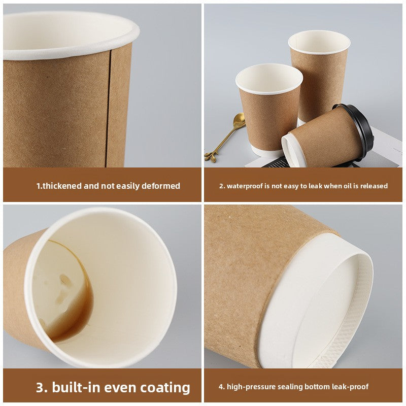 Disposable coffee cup with lid