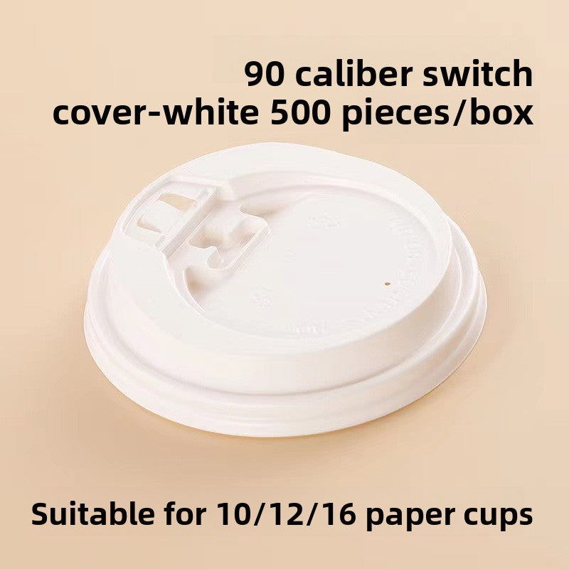 Disposable coffee cup with lid