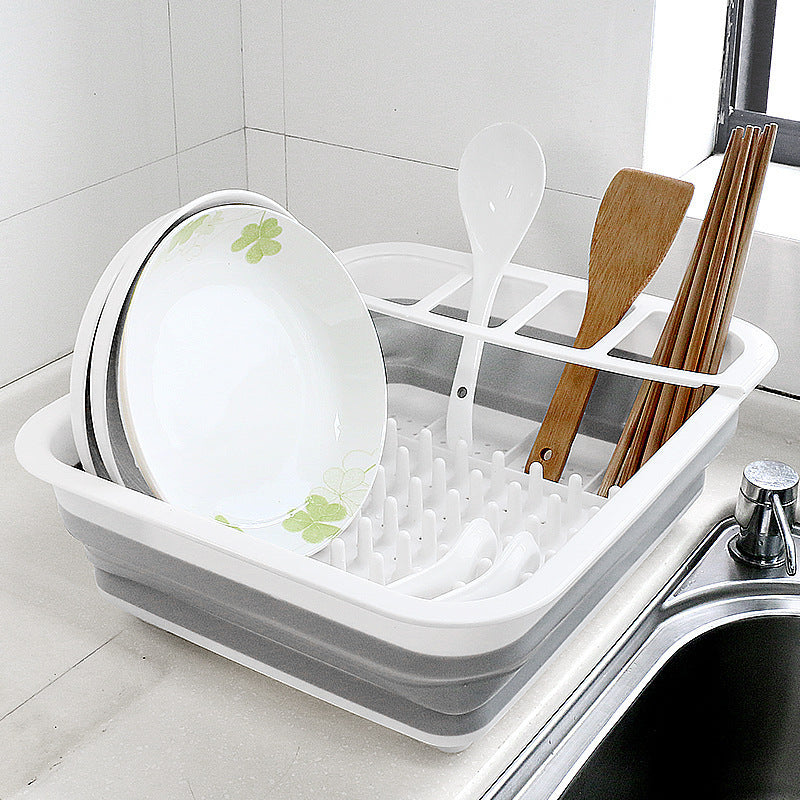 Folding draining basket kitchen