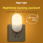 Mini Plug-In LED Night Light, Adjustable Brightness & Colour