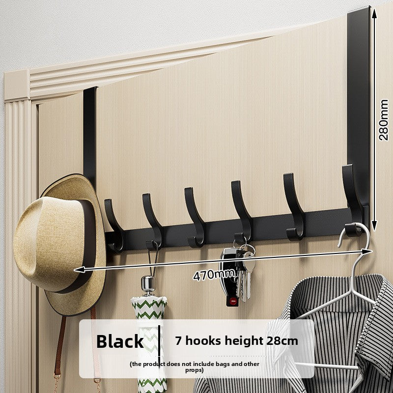 Space Aluminum Over Door Hooks, 5-8 Hooks No Screws Needed