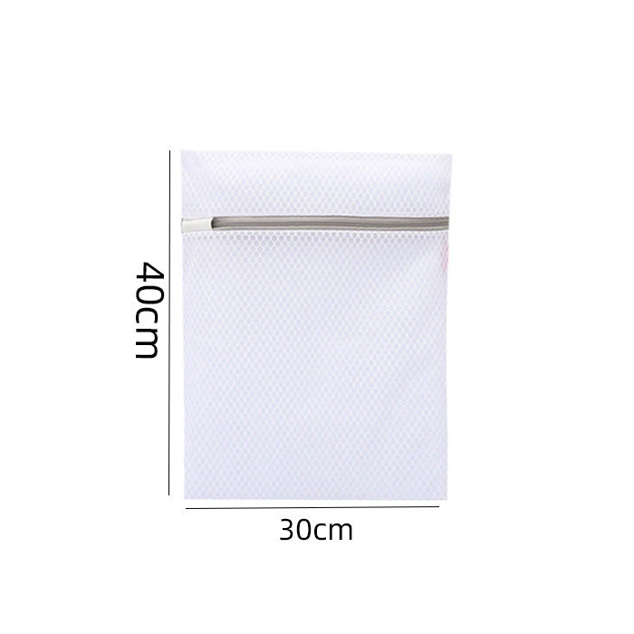 Honeycomb Mesh Laundry Bag Light Gray Polyester for Delicates