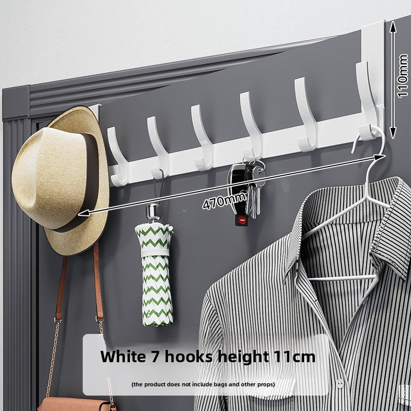 Space Aluminum Over Door Hooks, 5-8 Hooks No Screws Needed