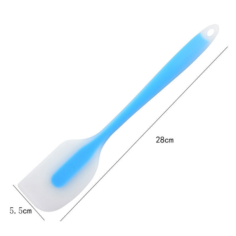 One-piece cream silicone scraper