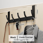 Space Aluminum Over Door Hooks, 5-8 Hooks No Screws Needed