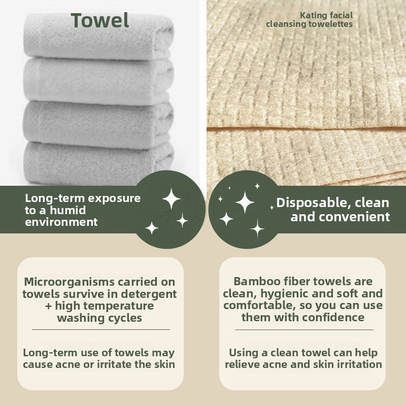 Bamboo fiber face towel