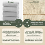 Bamboo fiber face towel