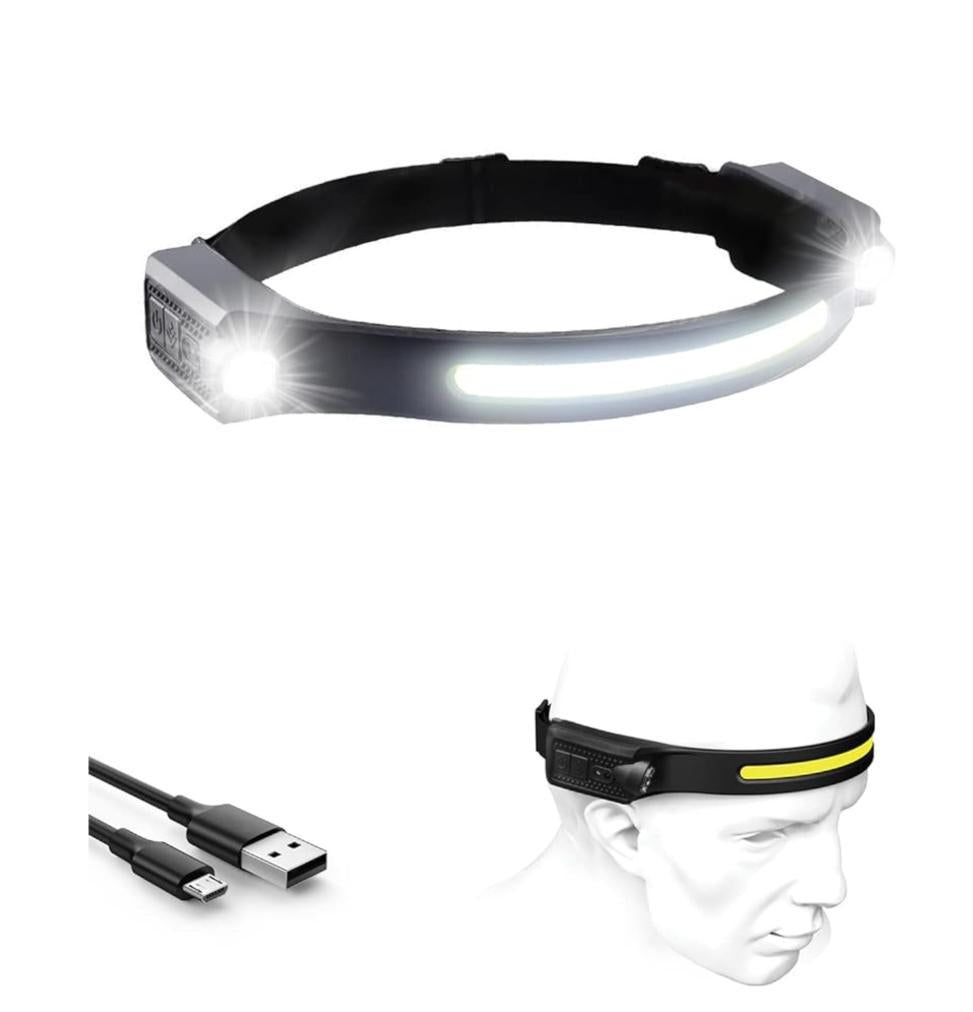 Adjustable Silicone COB Headlamp