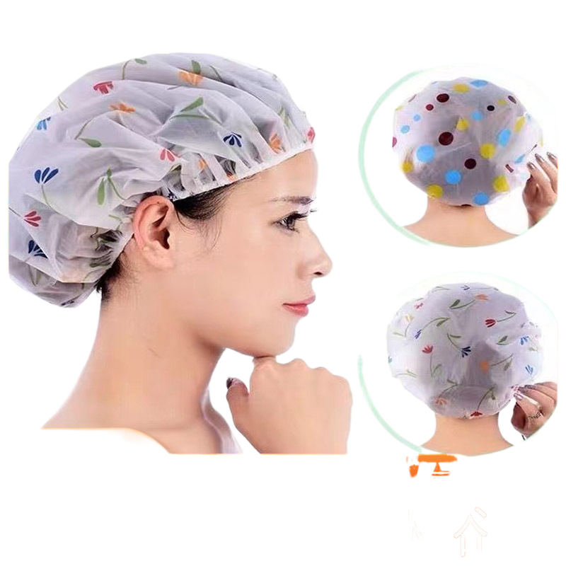 The shower cap is thickened and waterproof