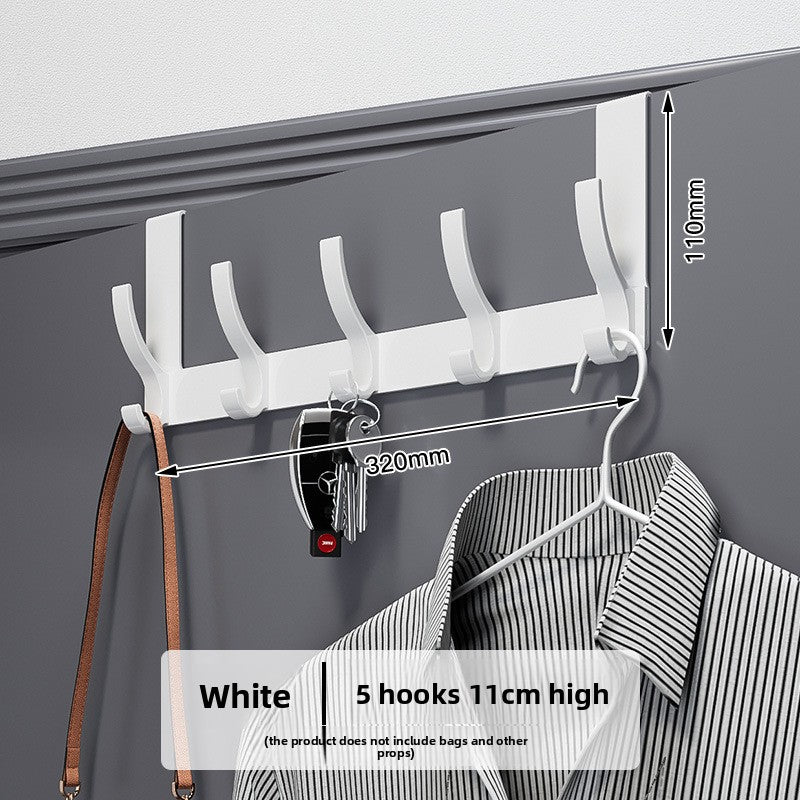 Space Aluminum Over Door Hooks, 5-8 Hooks No Screws Needed