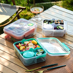 Portable Double-Layer Compartment Lunch Box