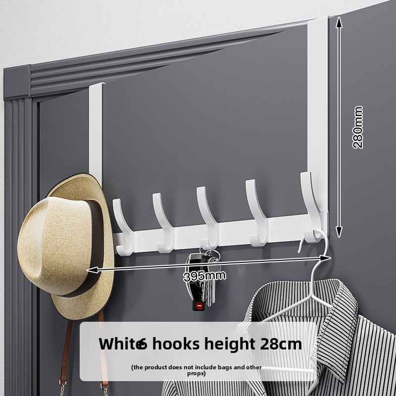 Space Aluminum Over Door Hooks, 5-8 Hooks No Screws Needed