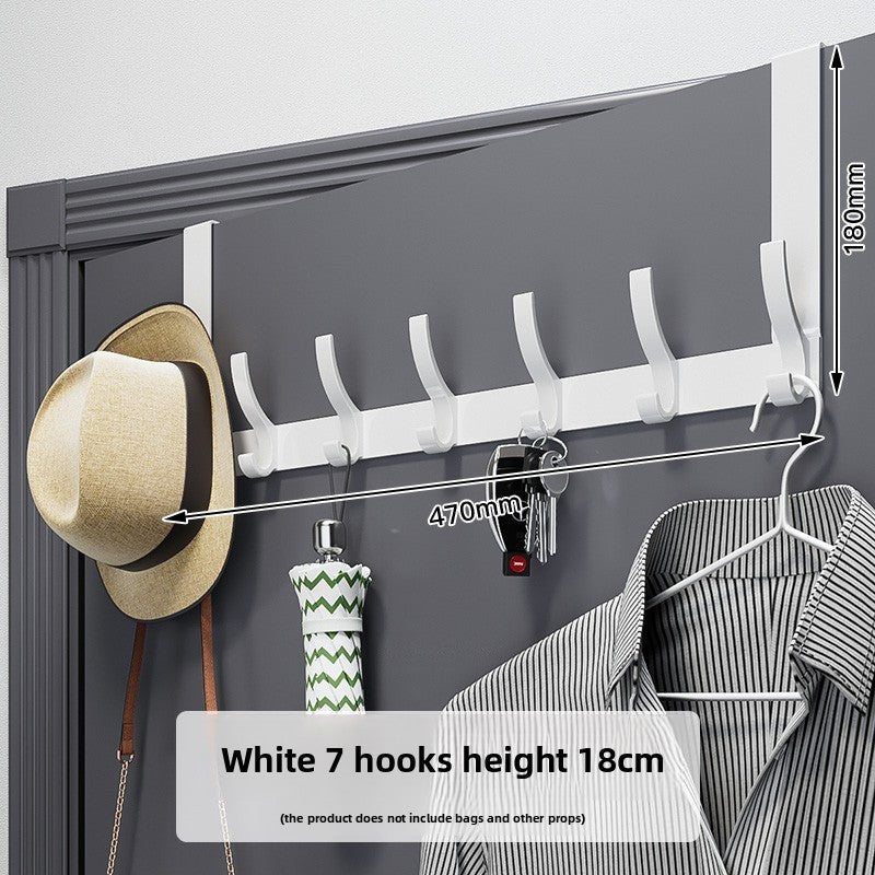 Space Aluminum Over Door Hooks, 5-8 Hooks No Screws Needed