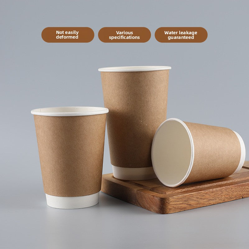 Disposable coffee cup with lid