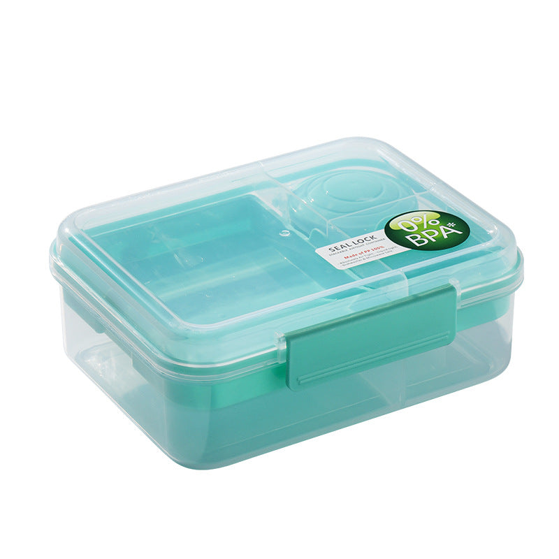 Portable Double-Layer Compartment Lunch Box