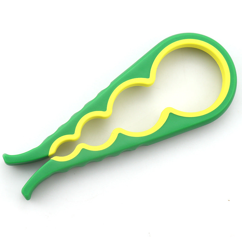 Four-in-one bottle opener