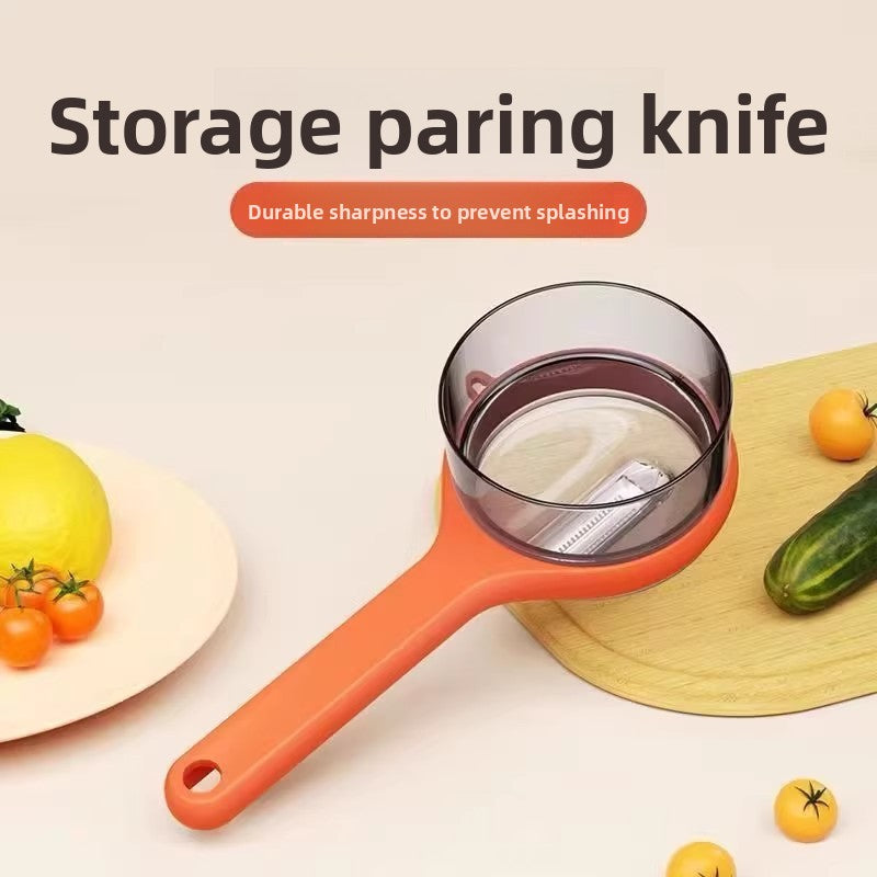 Creative Storage Peeler with Anti-Splash Design