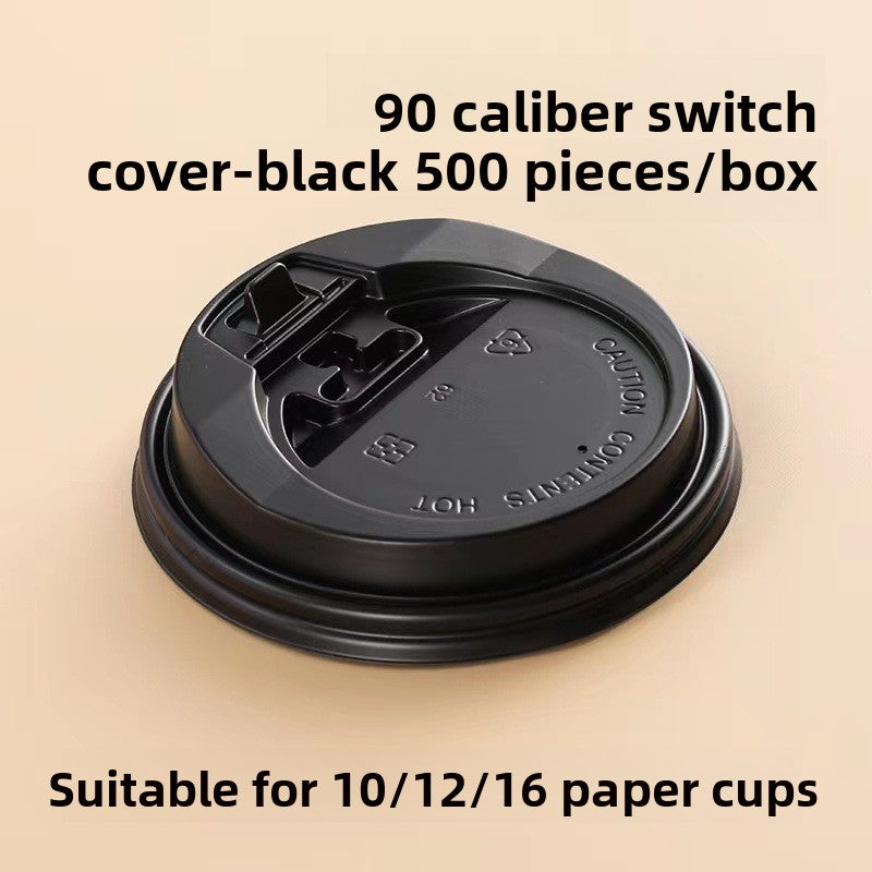 Disposable coffee cup with lid