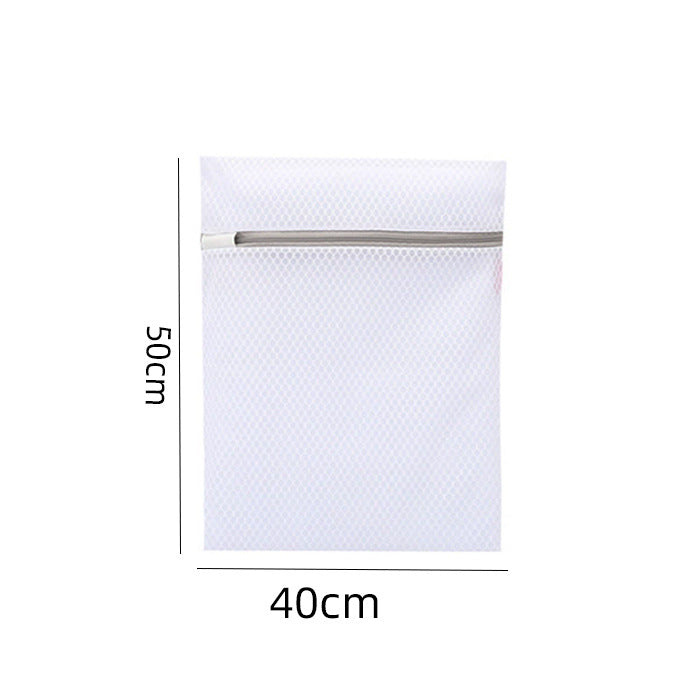 Honeycomb Mesh Laundry Bag Light Gray Polyester for Delicates