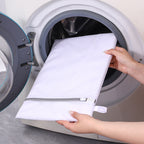 Honeycomb Mesh Laundry Bag Light Gray Polyester for Delicates