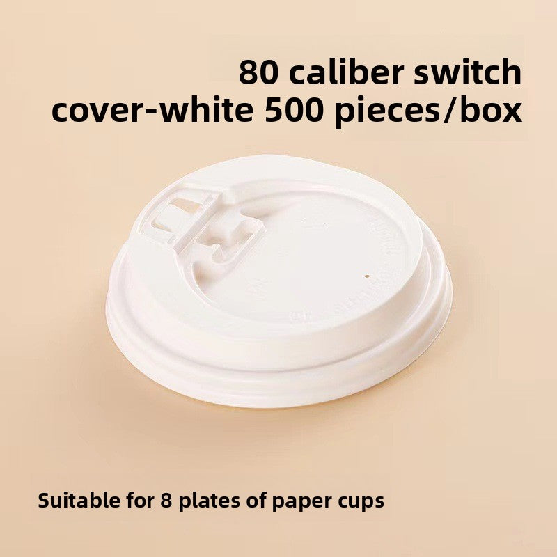 Disposable coffee cup with lid