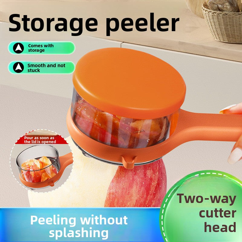 Creative Storage Peeler with Anti-Splash Design