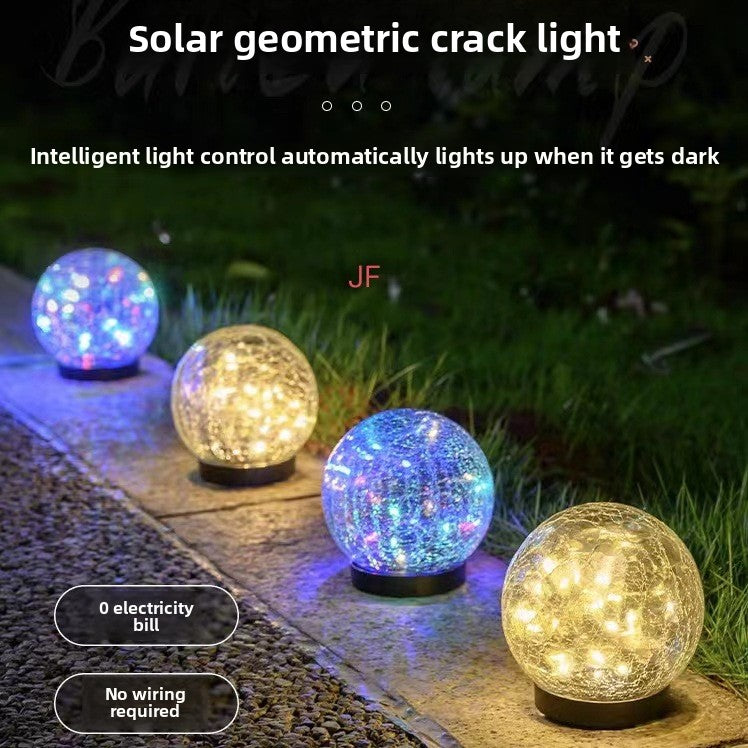 Solar Cracked Garden Lamp Outdoor Waterproof Landscape Light