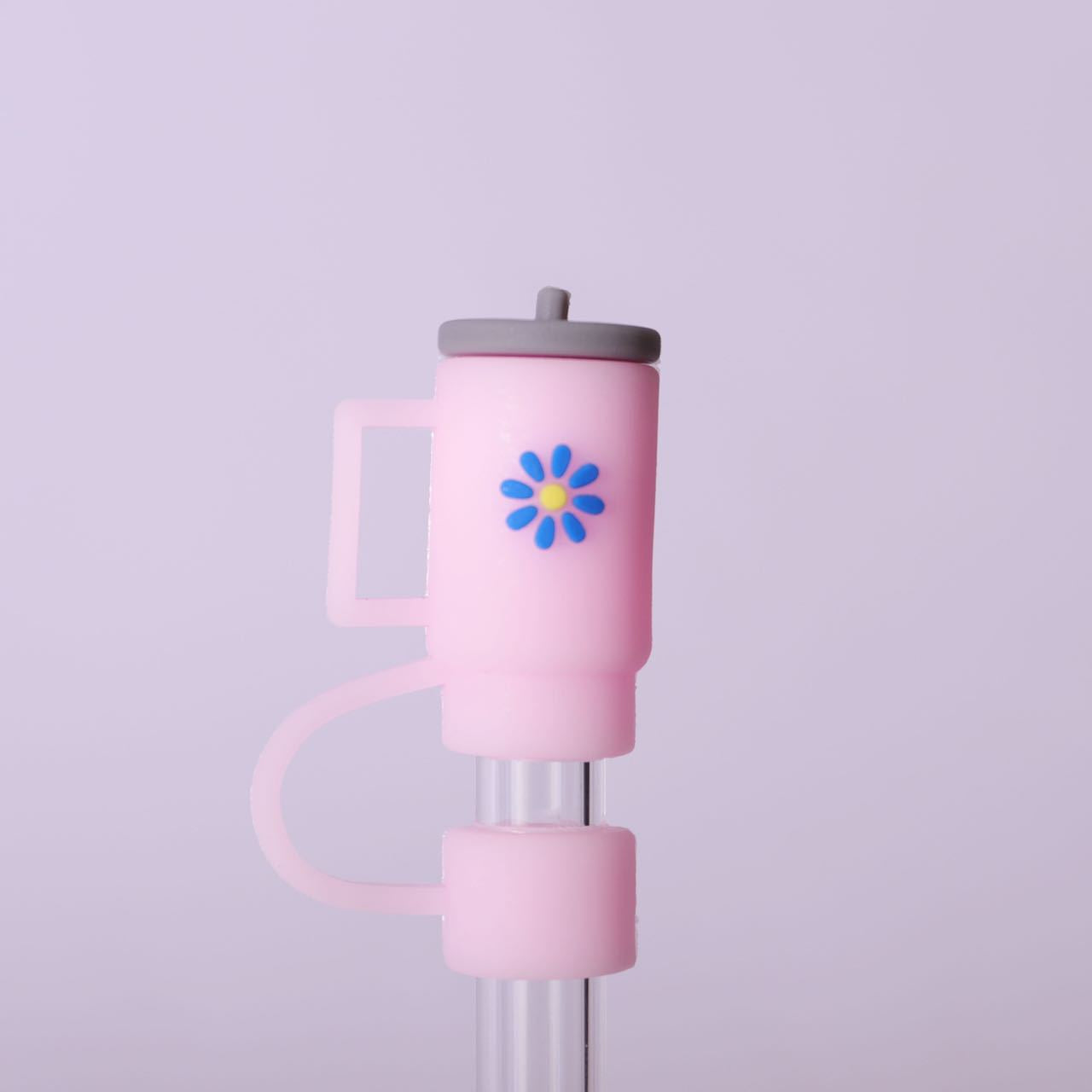 Colorful Silicone Straw Dust Covers for Large Diameter Straws