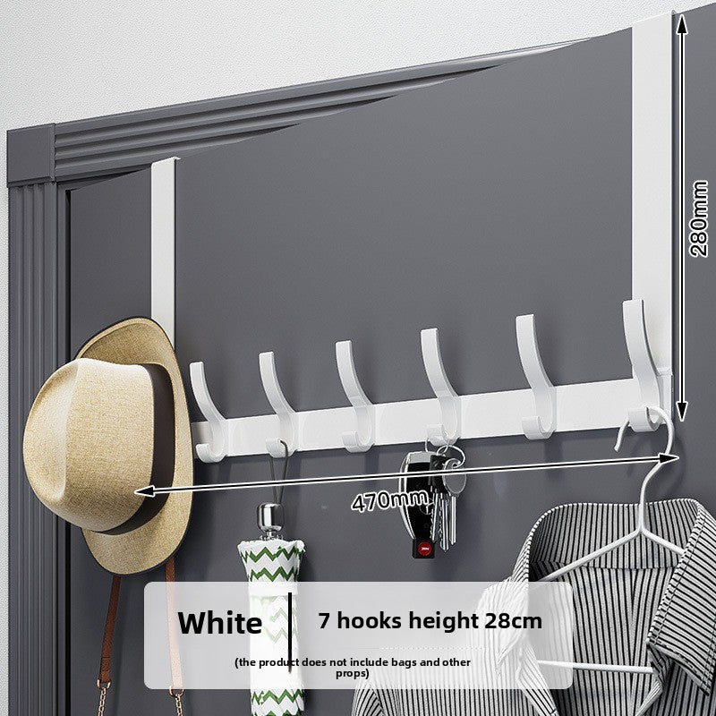 Space Aluminum Over Door Hooks, 5-8 Hooks No Screws Needed