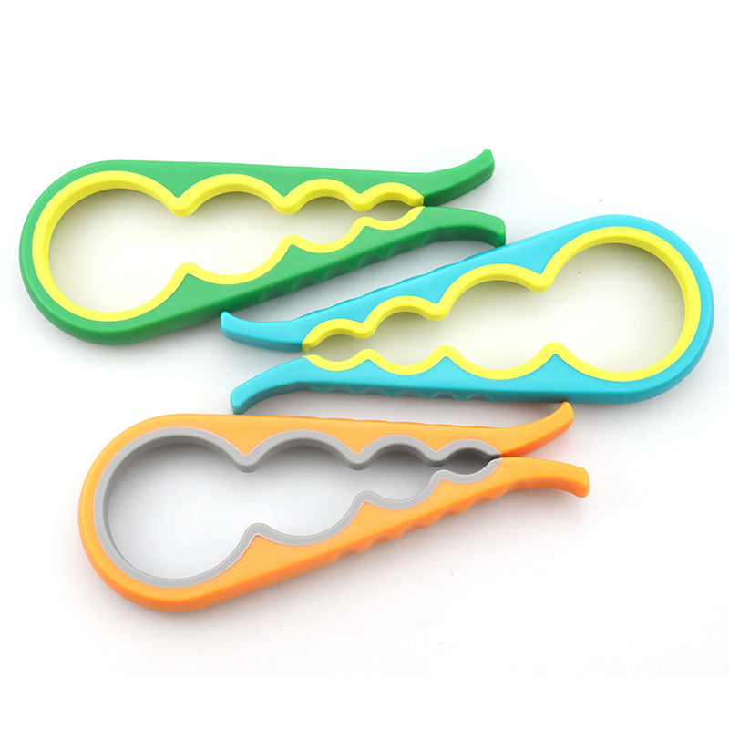 Four-in-one bottle opener