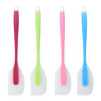 One-piece cream silicone scraper