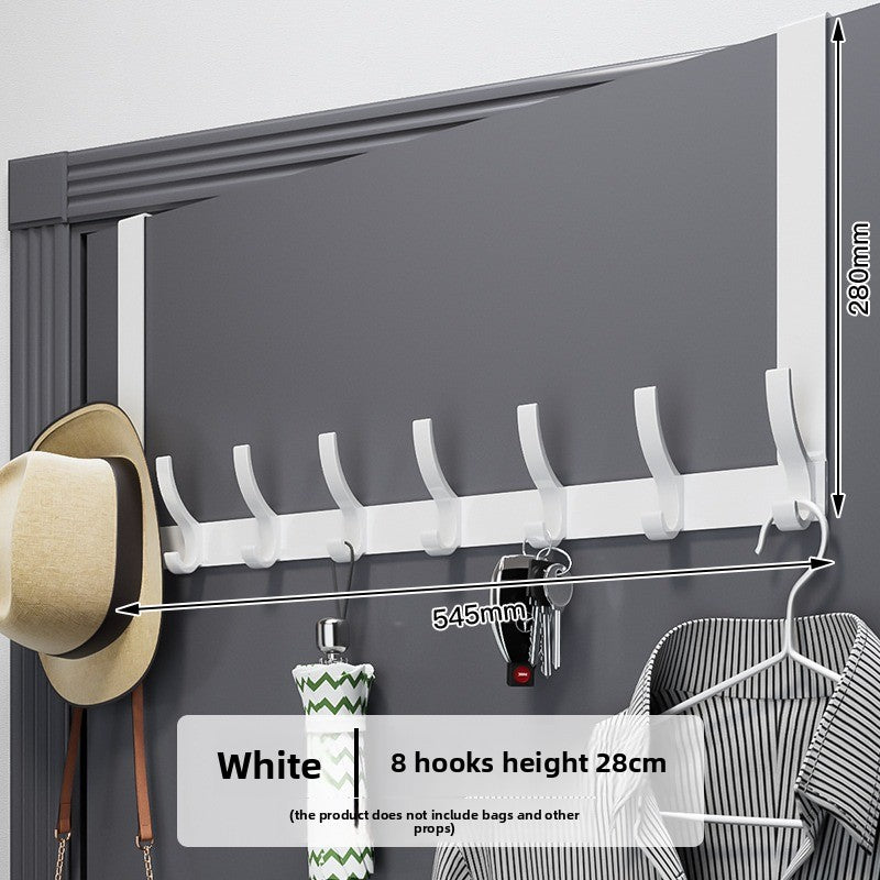Space Aluminum Over Door Hooks, 5-8 Hooks No Screws Needed