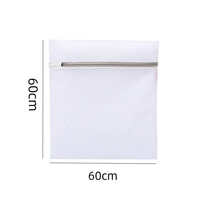 Honeycomb Mesh Laundry Bag Light Gray Polyester for Delicates