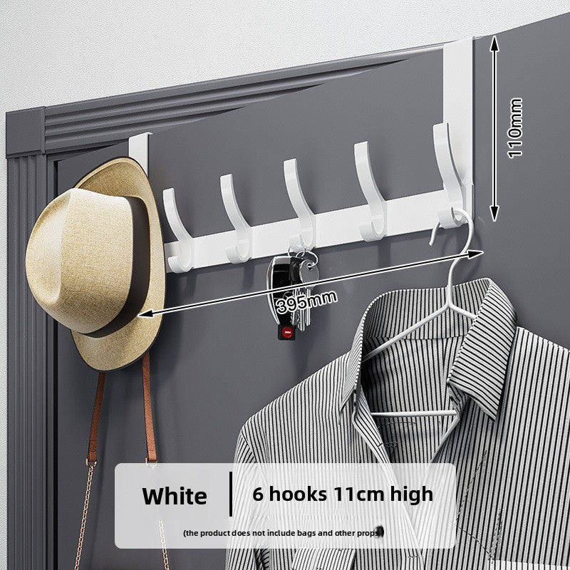 Space Aluminum Over Door Hooks, 5-8 Hooks No Screws Needed